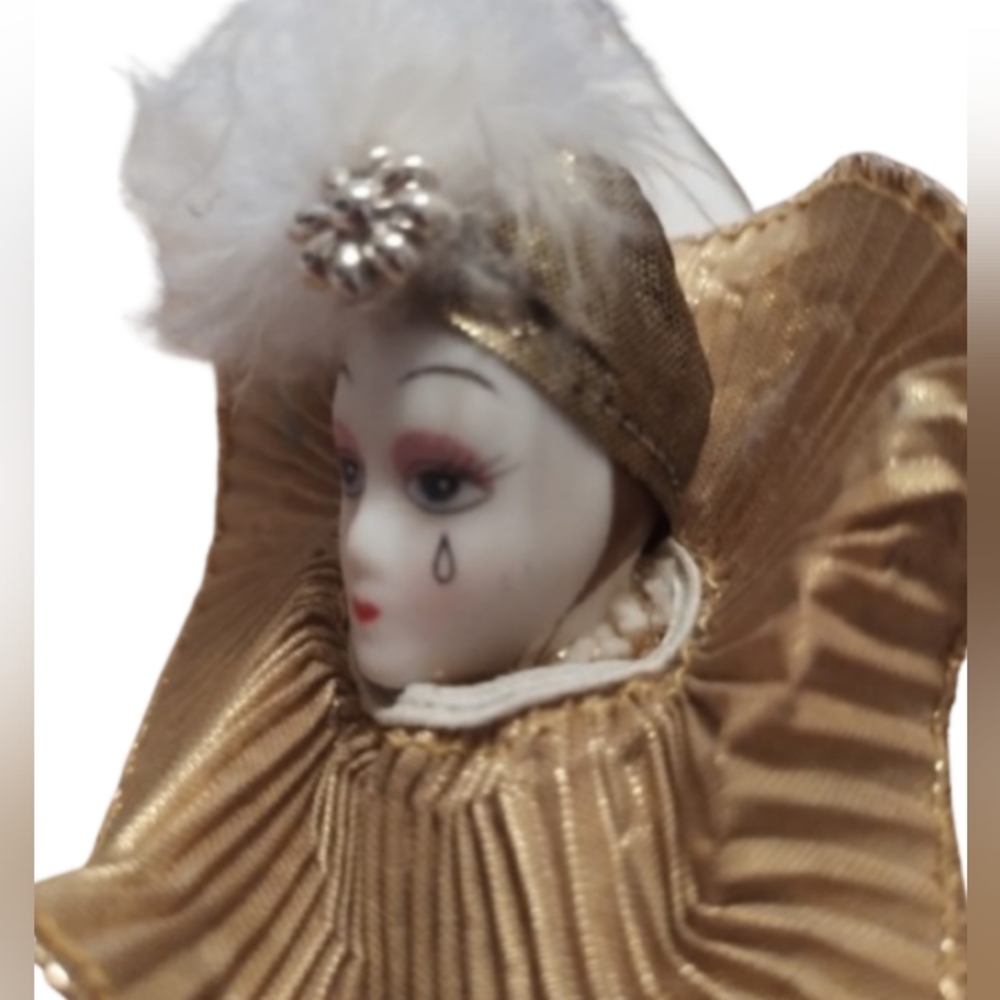 Porcelain Clown Doll Collectable Vintage